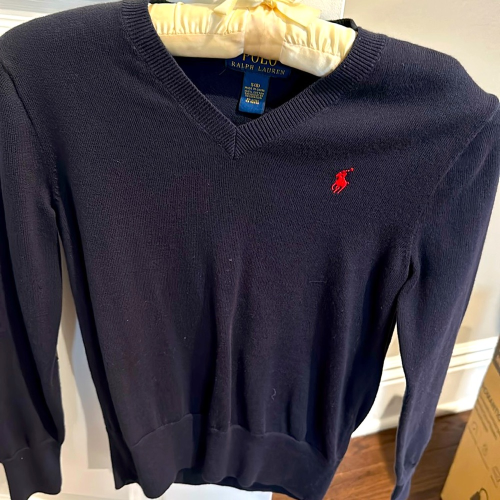Polo sweater size 8.